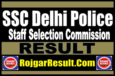 SSC Delhi Police Result 2025