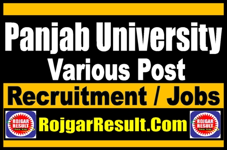 Panjab University Recruitment 2023