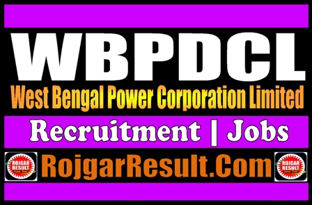 WBPDCL Recruitment 2023 Apply Online Form