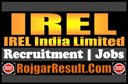 IREL Recruitment 2024 Online Form