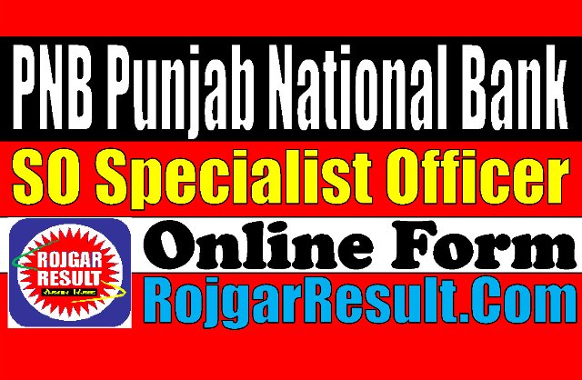 PNB Specialist Officer Recruitment 2025