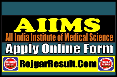 AIIMS Recruitment 2024 Online Form