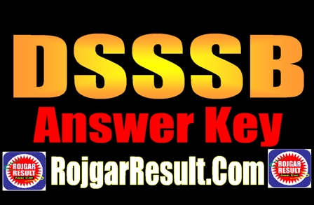 DSSSB Answer Key 2025