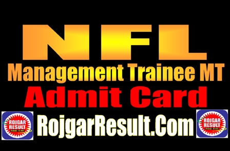 NFL Management Trainee MT Admit Card 2024
