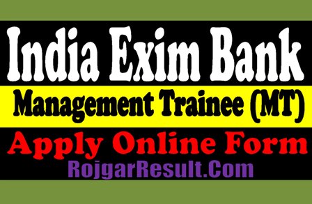 India Exim Bank Management Trainee Recruitment 2025