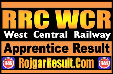 Railway RRC WCR Apprentice Result 2025