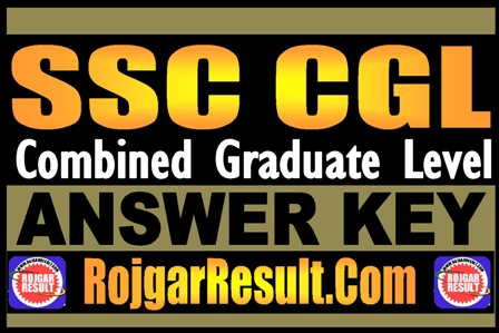 SSC CGL Answer Key 2024