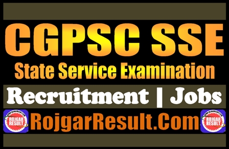 CGPSC SSE Recruitment 2024