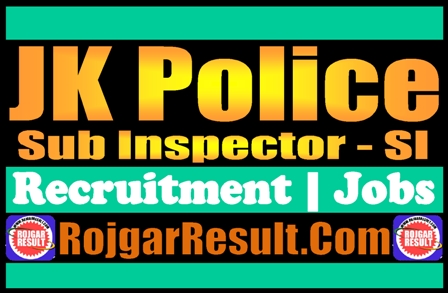 JK Police SI Recruitment 2024