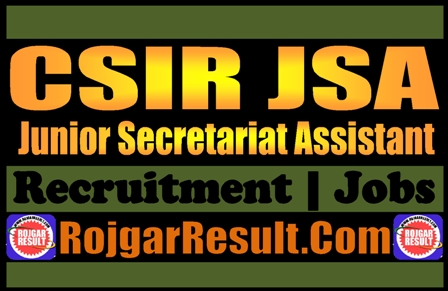 CSIR JSA Recruitment 2025