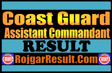 Coast Guard Assistant Commandant Result 2025