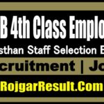 RSSB 4th Class Employee Recruitment 2025