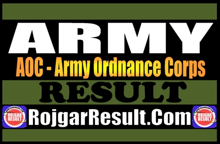 Army AOC Result 2025