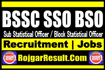 BSSC SSO BSO Recruitment 2025