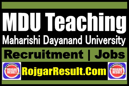 MDU Teaching Recruitment 2025