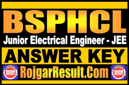 BSPHCL JEE Answer Key 2025