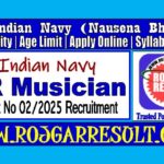 Indian Navy MR Musician Online Form 2025