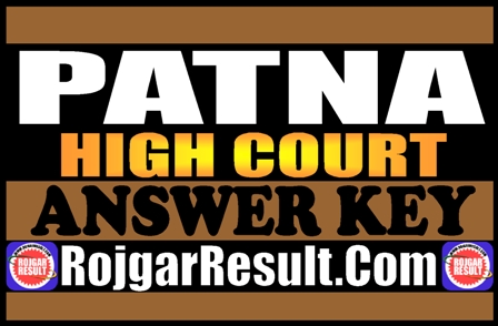 Patna High Court Answer Key 2025