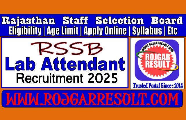 RSSB Lab Attendant 2025