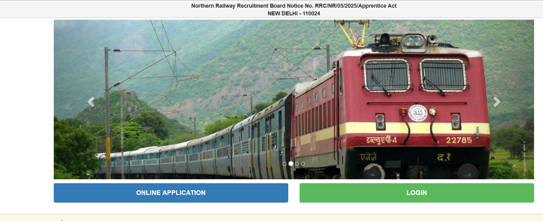 Railway RRC NR Delhi Apprentices Online Form 2025 for 4116 Post