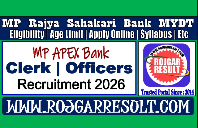 MP Apex Bank Clerk and Officers Online Form 2026 for 2076 Post