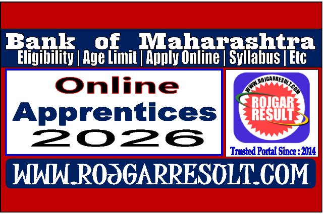 Bank of Maharashtra Apprentices Online Form 2026