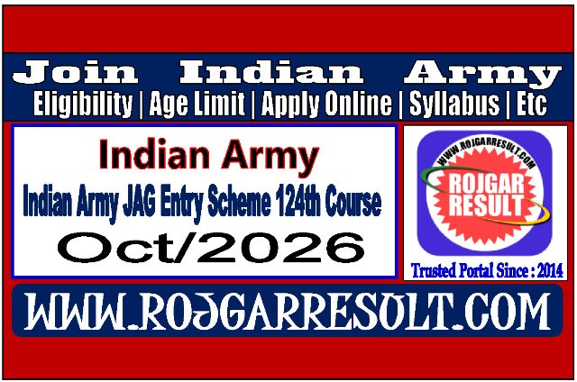 Indian Army JAG Online Form 2026