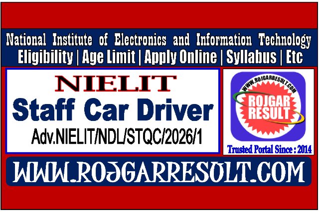 STAFF CAR DRIVER 2026